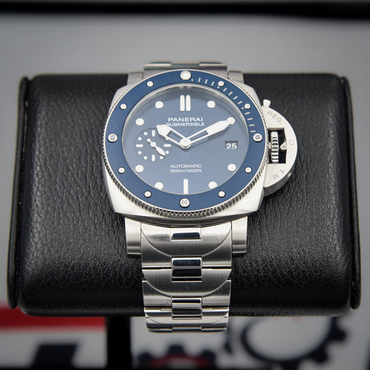 Panerai Submersible “Blu Notte” | Ref. PAM02068 | Blue Dial | 42mm (Full Set)