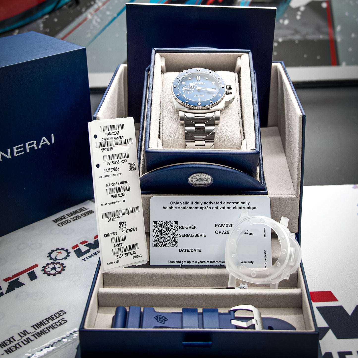 Panerai Submersible “Blu Notte” | Ref. PAM02068 | Blue Dial | 42mm (Full Set)