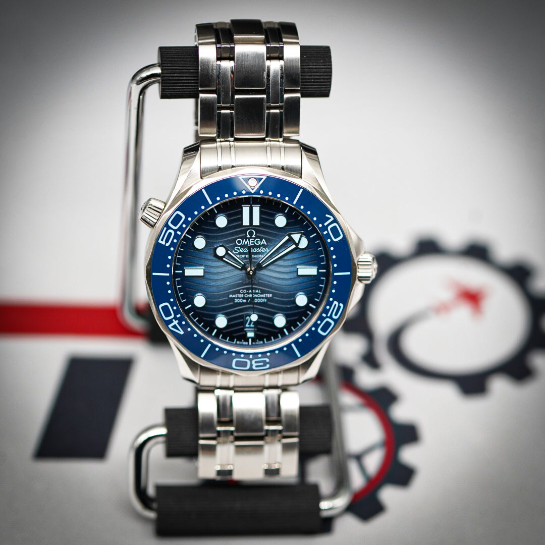 Omega 75th Anniversary Summer Blue Seamaster Diver 300M | Ref. 210.30.42.20.03.003 | Blue Dial | 42mm | 2023 (Full Set)