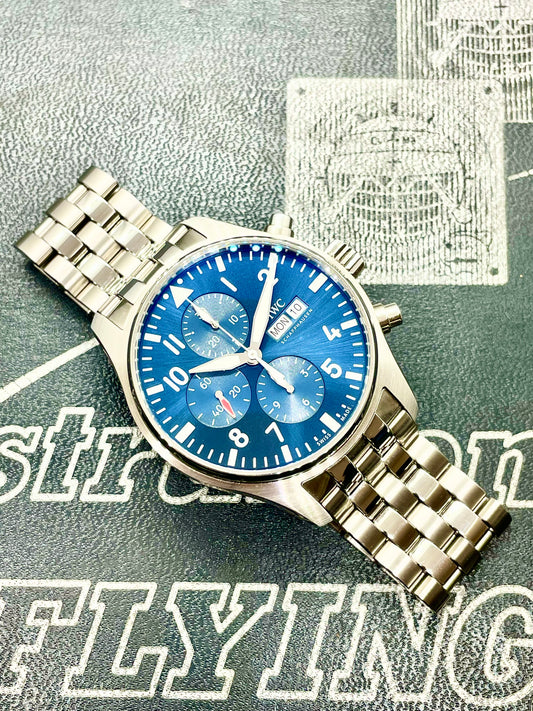 IWC Pilot’s Chronograph “Le Petit Prince” | Ref. IW377717 | Blue Dial | Full Set