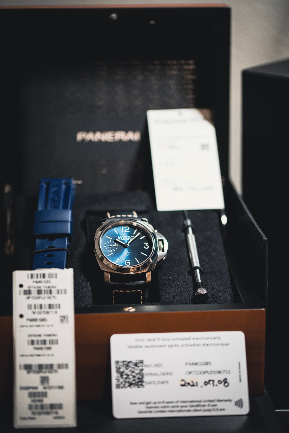 Panerai Luminor Marina Blu Mare | PAM01085 | 44mm | Blue Dial | 2021 | Full Set